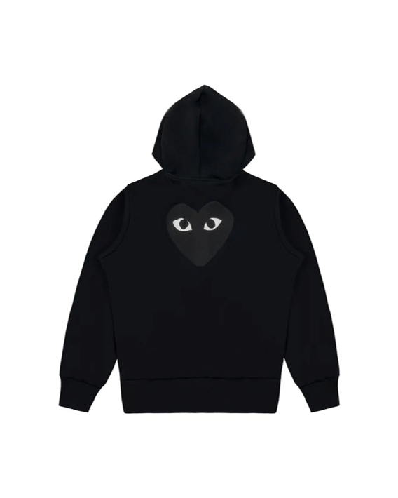 Sweat zippé à Capuche Comme Des Garçons® Coeur Noir.