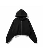 Sweat à capuche zippé court Alo