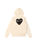 Sweat zippé à Capuche Comme Des Garçons® Coeur Noir