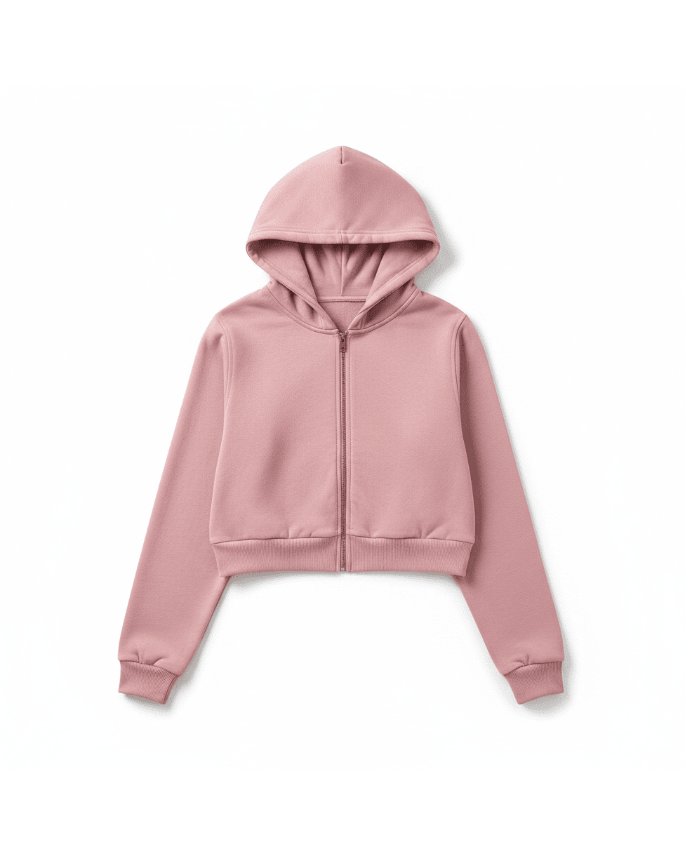 Sweat à capuche zippé court Alo