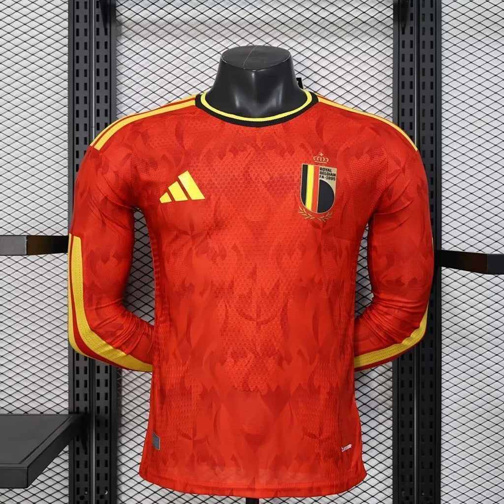 Maillot Domicile Manches Longues Belgique Coupe du Monde 2026