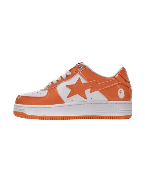 Bape® BapeSta Low White Orange Plugmarket - plugmarket.fr Sneakers