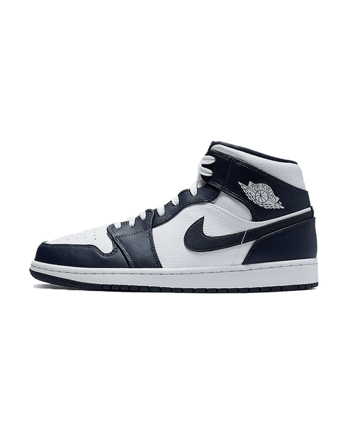 Air Jordan® 1 Mid White Metallic Gold Obsidian Plugmarket - plugmarket.fr Sneakers
