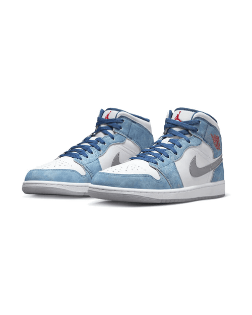 Air Jordan® 1 Mid French Blue Fire Red Plugmarket - plugmarket.fr Sneakers