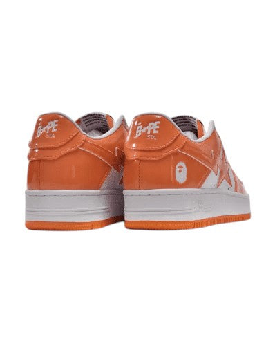 Bape® BapeSta Low White Orange Plugmarket - plugmarket.fr Sneakers