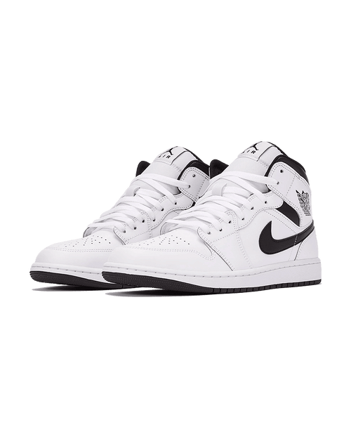 Air Jordan® 1 Mid White Black Plugmarket - plugmarket.fr Sneakers