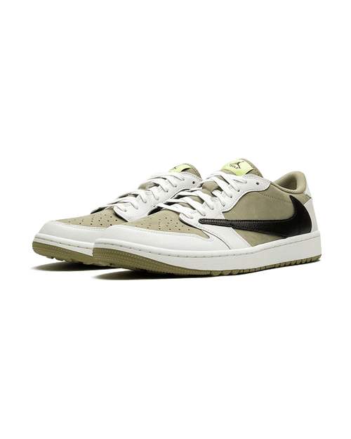Air Jordan® 1 Low Golf x Travis Scott Black Neutral Olive Plugmarket - plugmarket.fr Sneakers