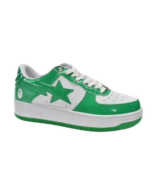 Bape® BapeSta Low White Green Plugmarket - plugmarket.fr Sneakers