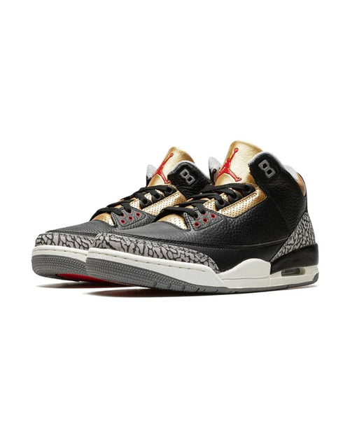 Air Jordan® 3 Retro Black Cement Gold Plugmarket - plugmarket.fr Sneakers