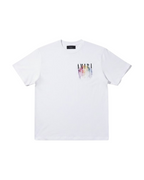 T-Shirt Amiri MA Drip Collage Blanc