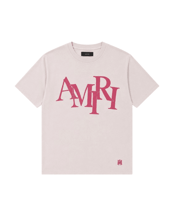 T-Shirt Amiri Beige/Rouge