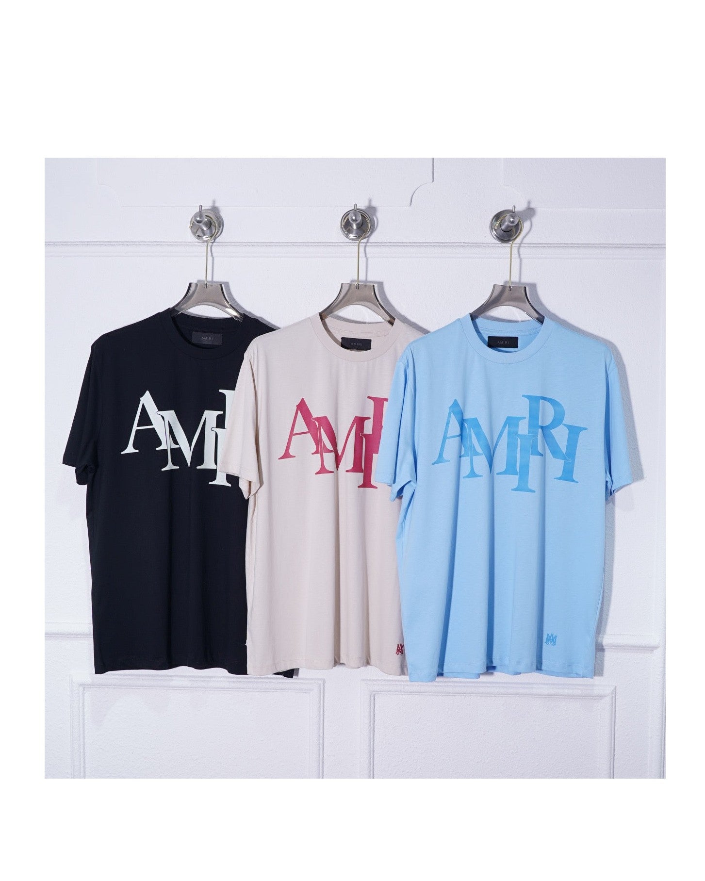 T-Shirt Amiri Beige/Rouge